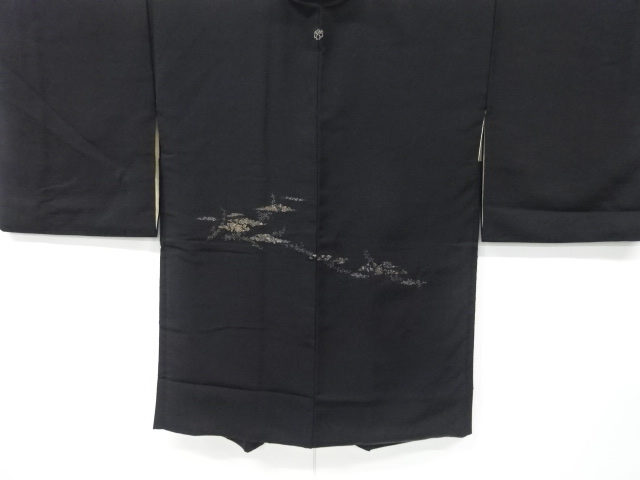 花唐草模様織り出し一つ紋絵羽織